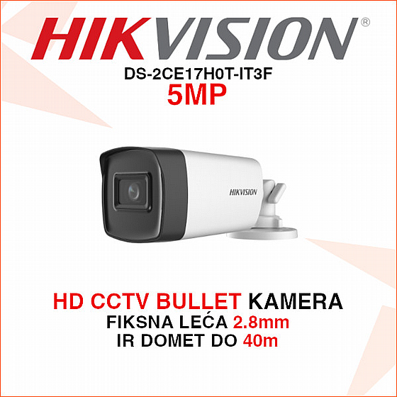 ����� ������� TVI ����� Hikvision DS-2CE17H0T-IT3F  5MP