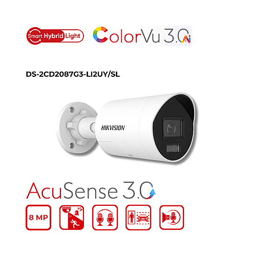 ����� ����� IP ���� ����� HIKVISION 8 MP ColorVU DS-2CD2087G3-LI2UY/SL