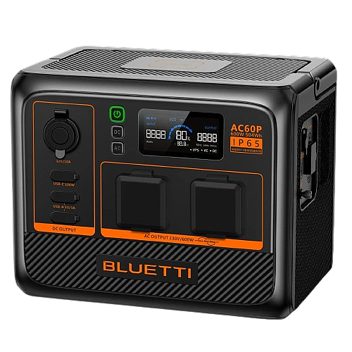 ���� ��� ����� BLUETTI AC60P Portable Power Station | 600W 504Wh