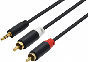 כבל סטריאו PL3.5 ל 2RCA באורך 1.5 מטר EAZO EZ11150 כבל סטריאו PL3.5 ל 2RCA באורך 1.5 מטר EAZO EZ11150
