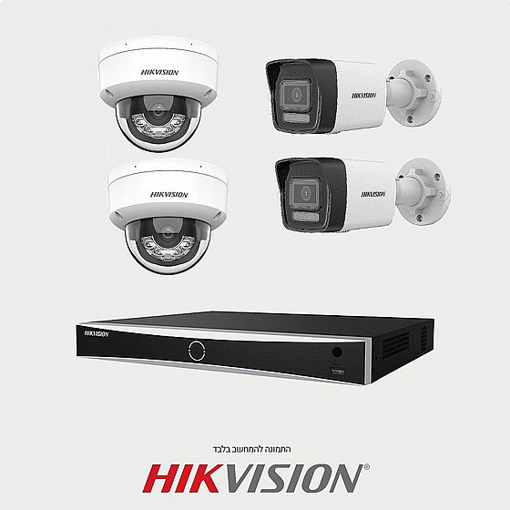��� 4 ������ IP ����� �� ���� 4MP  ������ ����� HIKVISION NVR 4CH